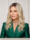 Glamvigor Hybrillia™ Blend Human Hair Perfect light  Blonde ombre  long, soft, undulating wavy  Lace Part Wig GLP051