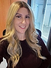 Glamvigor Hybrillia™ Blend Human Hair Exquisite Dark Honey Blonde ombre long layered wavy Lace Part Wig GLP021