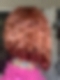 Dark Auburn Evenly Blended with Ruby Red classic chin length bob  synthetic wig glp033