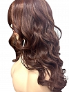 Vibrant  Medium Red and Auburn blend  loose waves   Synthetic Lace Part Wig GLP026