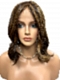 Gorgeous Warm Medium Brown with Ginger Blonde  long wave bob  Synthetic Lace Part Wig GLP020