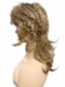 Dark Blonde Evenly Blended with Pale Blonde Highlights and Dark Roots mid-length shag with layered Synthetic Wig (Basic Cap) GBC020