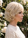 Glamvigor Hybrillia Blend Human Hair Fashion Blonde mixed Layered Wavy Short Pixie Cut  wig (Basic Cap) GBC007 