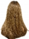 Light Red Brown Gold Blonde Highlights straight long layered   Synthetic Lace Part Wig GLP045