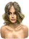 Chic light red color with golden blonde nape curl bob Synthetic Lace Part Wig GLP016
