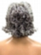 Grey Ombre Short Wavy Wolf with bags Synthetic Wig (Basic Cap) GBC011