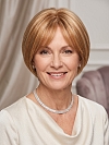 Glamvigor Hybrillia™ Blend Human Hair  Cute Light Brown with Blonde Highlights Short Bob with Bangs  Wig (Basic Cap) GBC010