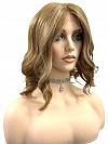 Exquisite Blonde shoulder-length wavy Synthetic Lace Part Wig GLP029