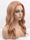 Glamvigor Hybrillia Blend Human Hair Blonde mixed Golden with loose wavy side bangs PRE-CUT Lace Part Wig GLP075