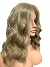 Natural Ash Brown waved Synthetic Lace Part Wig GLP010
