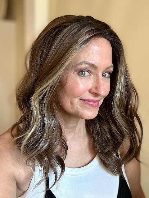 Medium Brown With blonde Highlights beautiful