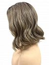 Perfectly balanced rooted blonde blends straight and wavy Bob  Synthetic Lace Part Wig GLP052
