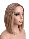 Glamvigor Hybrillia Blend Human Hair  ombre Ginger  with Dark Blonde hights  BOB  style PRE-CUT Lace Part Wig GLP081