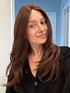 Soft dark brown long layered straight Synthetic Lace Part Wig GLP005