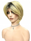 Chic Blonde Ombre layered short Bob  Synthetic Wig (Basic Cap) GBC016