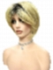 Chic Blonde Ombre layered short Bob  Synthetic Wig (Basic Cap) GBC016