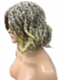 Chic light red color with golden blonde nape curl bob Synthetic Lace Part Wig GLP016