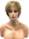 Warm Medium Brown with Golden Blonde Highlights Short Chin Length Bob Synthetic Wig (Basic Cap) GBC003