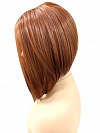 Dark Auburn Evenly Blended with Ruby Red classic chin length bob  synthetic wig glp033