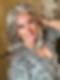 Luxury Light Brown with 75% Grey Blend with Soft White Tips shoulder length Synthetic Mono TOP Wig GMT002