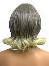 Pretty Auburn mixed  blonde Roots melting into light blonde ends Wavy Bob Synthetic Lace Part Wig GLP017