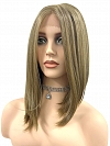 Mesmerizing Light Brown shoulder length bob Synthetic Lace Part Wig GLP022