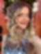 Natural Ash Blonde ombre  soft wavy layered Synthetic Lace Part Wig GLP043