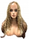 Warm Brown mixed Blonde long straight Synthetic Lace Part Wig GLP002