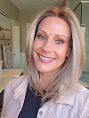 Glamvigor Hybrillia™ Blend Human Hair Honey blonde  with platinum blonde highlights strands in the front Straight Lace Part Wig GLP053