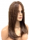 Soft warm brown long layered straight Synthetic Lace Part Wig GLP005