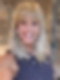 Trendy Ash Blonde mid-length with full wispy bangs Synthetic Lace Part Wig glp034