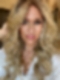 Exquisite Dark Honey Blonde ombre long layered wavy Synthetic Lace Part Wig GLP021