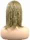 Trendy Ash Blonde mid-length with full wispy bangs Synthetic Lace Part Wig glp034