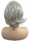 Iced Oyster Gray mid-length with light waves  Synthetic Lace Part Wig GLP046