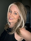 Light Ash Blonde Blended with Cool Platinum Blonde with side-sweeping  fringe synthetic wig glp035