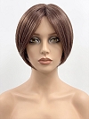 Glamvigor Hybrillia Blend Human Hair Medium Light Auburn Evenly Blended with Ginger Blonde  Wig (Basic Cap) GBC006