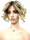 Blonde Ombre wavy with textured layerd short Synthetic Lace Part Wig GLP030