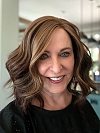 Glamvigor Hybrillia™ Blend Human Hair Brown with Medium Red-Gold Blonde Highlights  carefree wavy layered Lace Part Wig GLP044
