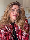 Blonde Blend with face-framing layers and soft wavy Synthetic Lace Part Wig GLP036