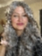 Exquisite grey wavy long-length  Synthetic Lace Part Wig GLP013