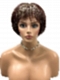 Trendy Medium Auburn  with Blonde Highlights Short  bob with bangs Synthetic Wig (Basic Cap) GBC005