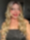 Exquisite Dark Honey Blonde ombre long layered wavy Synthetic Lace Part Wig GLP021