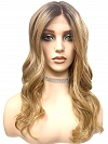 Blonde Blend with face-framing layers and soft wavy Synthetic Lace Part Wig GLP036