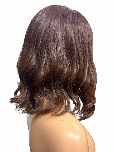 Chic Brunette  wave texture  long bob  Synthetic Lace Part Wig GLP014
