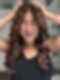 Gorgeous Brown with Light Honey Blonde Highlights and Dark Roots long bouncy barrel wavy  Synthetic Lace Part Wig GLP015