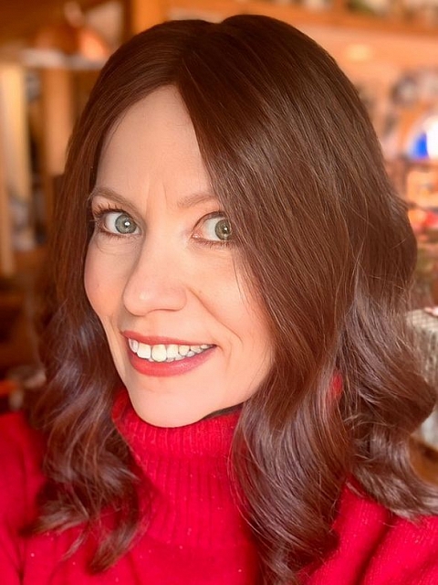 Chic Brunette  wave texture  long bob  Synthetic Lace Part Wig GLP014