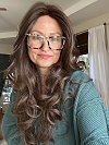 Warm Cinnamon Brown long layered loose beachy waves Synthetic Lace Part Wig GLP018