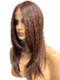 Stunning Medium Reddish Brown long layered  Synthetic Lace Part Wig GLP011