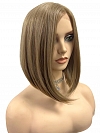 Glamvigor Hybrillia™ Blend Human Hair Ash brown  classic bob style Synthetic Lace Part Wig GLP059