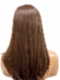 Soft warm brown long layered straight Synthetic Lace Part Wig GLP005